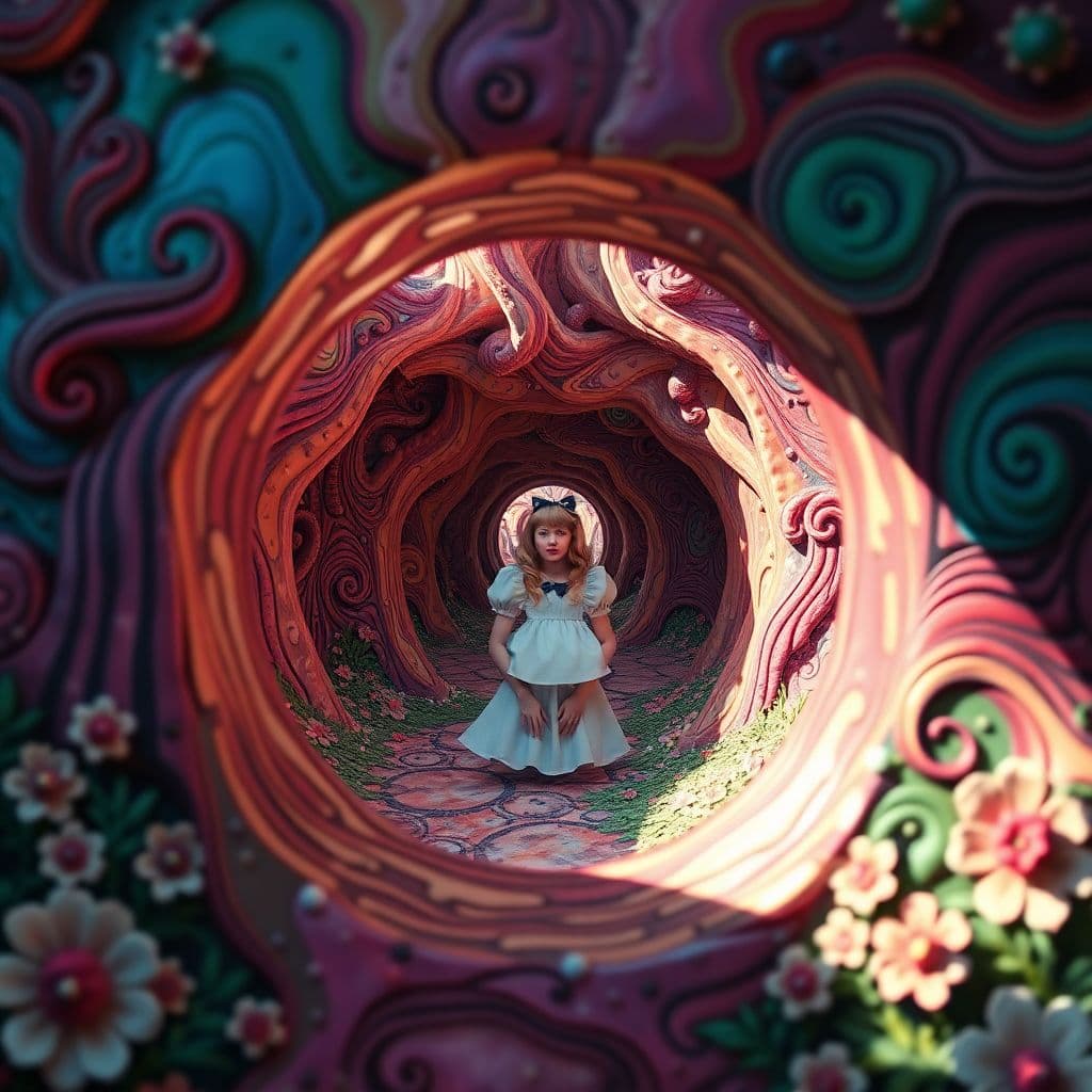 AI generated: In high, surreal, psychedelic with high detail, and render 8k. Reality is merely an illusion, albeit...