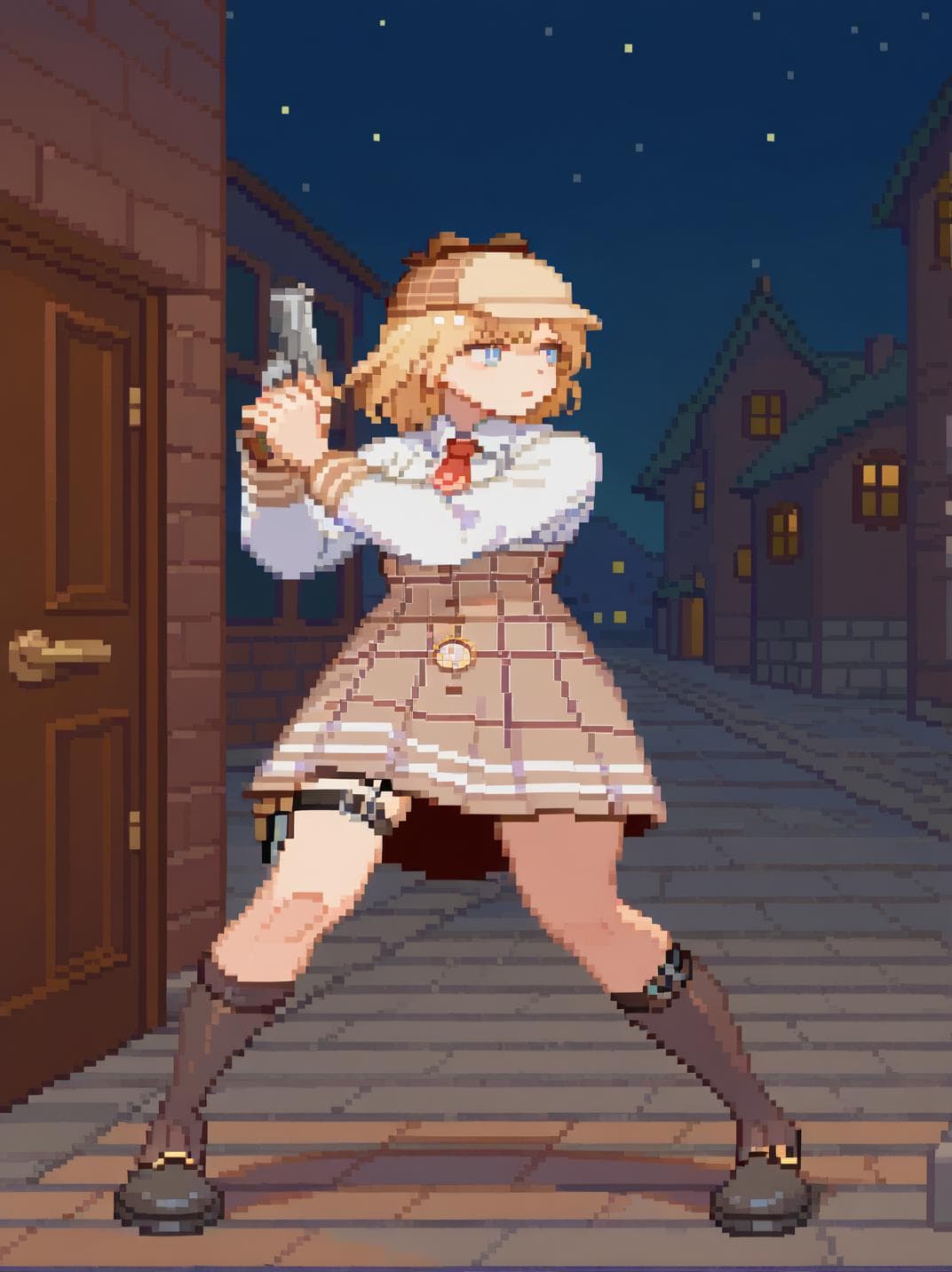 Street Fighter III  / Pixel Art - (Retro Video Game) - STYLE - | Illustrious XL | - COMMISSION by YeiyeiArt