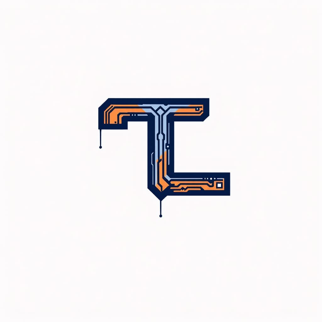 AI generated: Design a sleek, modern monogram logo fusing the letters 'T' and 'L' for 'TechLikom'—a Moroccan web d...