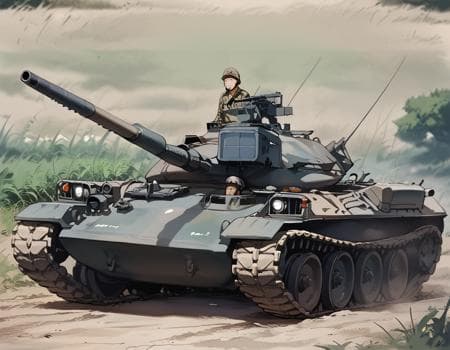 74式戦車(Type 74 main battle tank)
