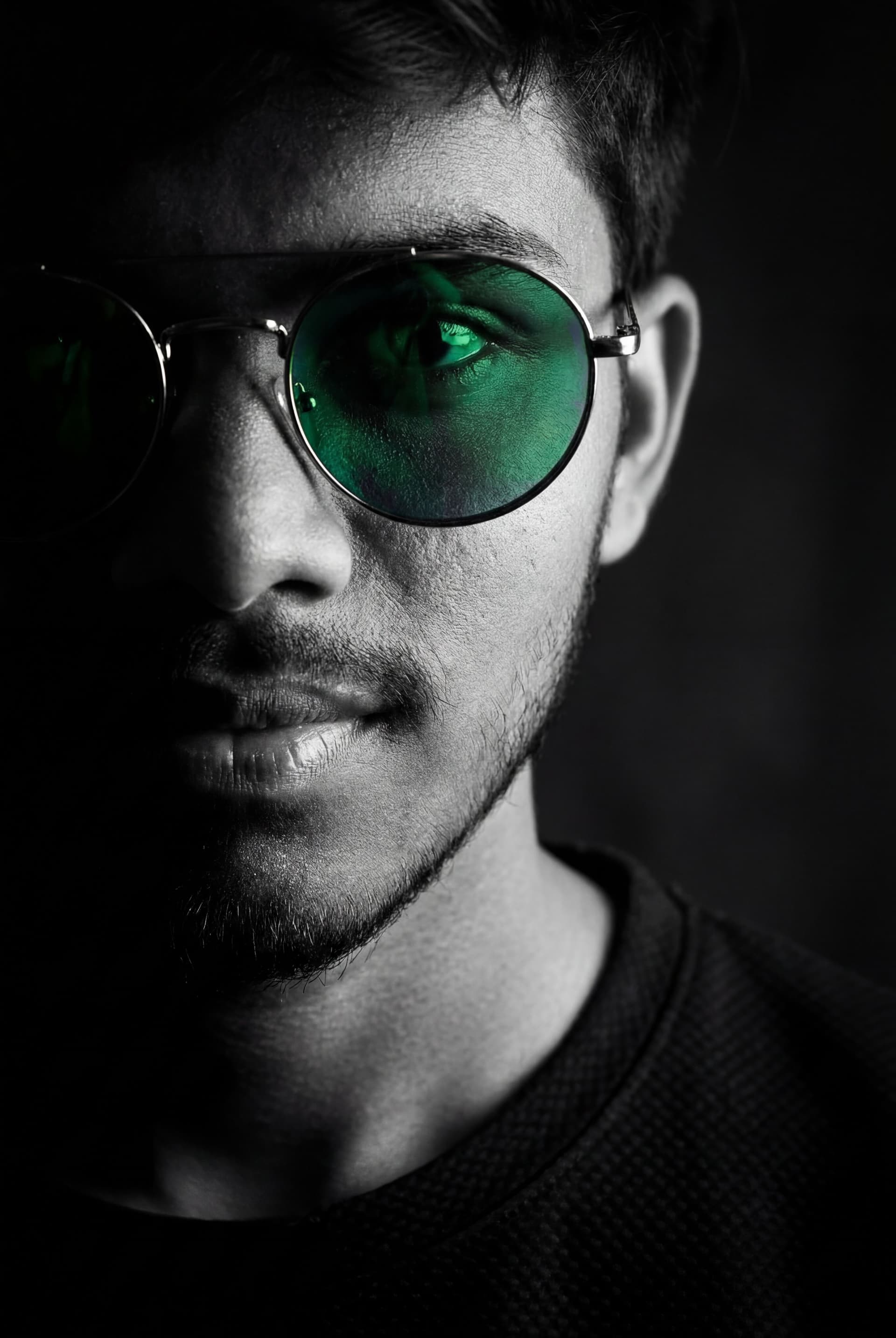 AI generated: {
  "image_request": {
    "prompt": "A photorealistic, ultra-close angled portrait of the provide...