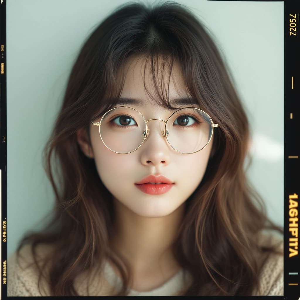 AI generated: Japanese girl, 18-21 years old, brown hair, high-quality photo portrait, shot on a Polaroid camera, ...
