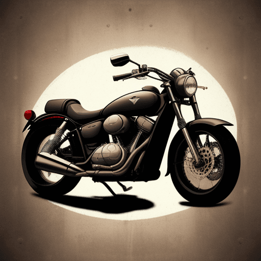 AI generated: Motorcycle logo with a mallet