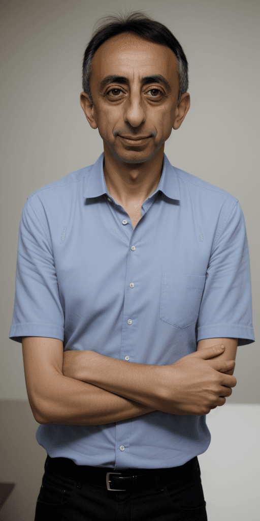AI generated: Photo of Eric Zemmour sat. 
