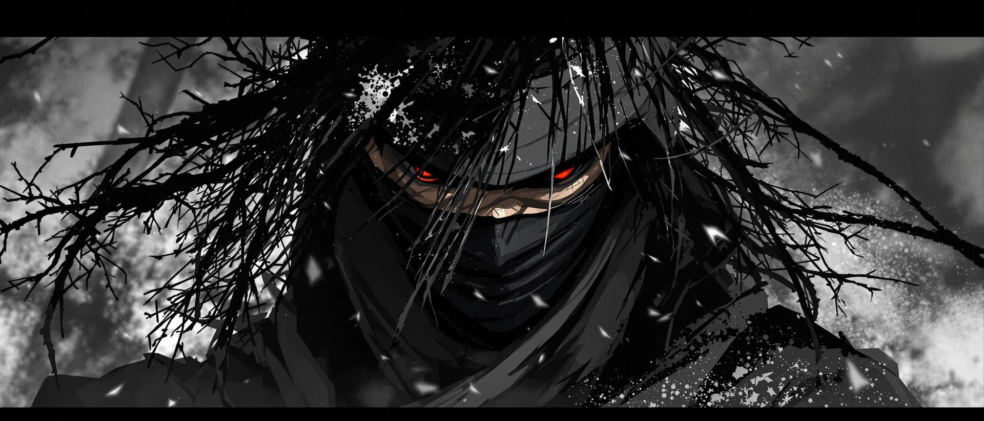 AI generated: Ninja samurai in the style of yoji shinkawa 