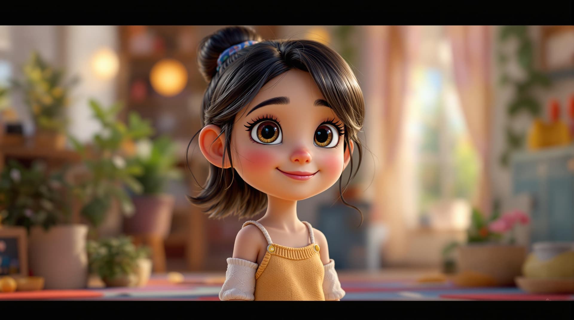 AI generated: 3d image, cute girl, in the style of Pixar --ar 1:2 --stylize 750