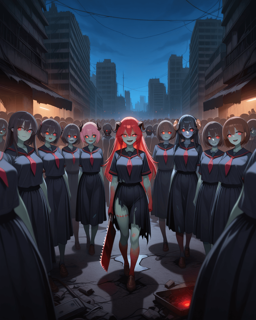 Crowd of Girls