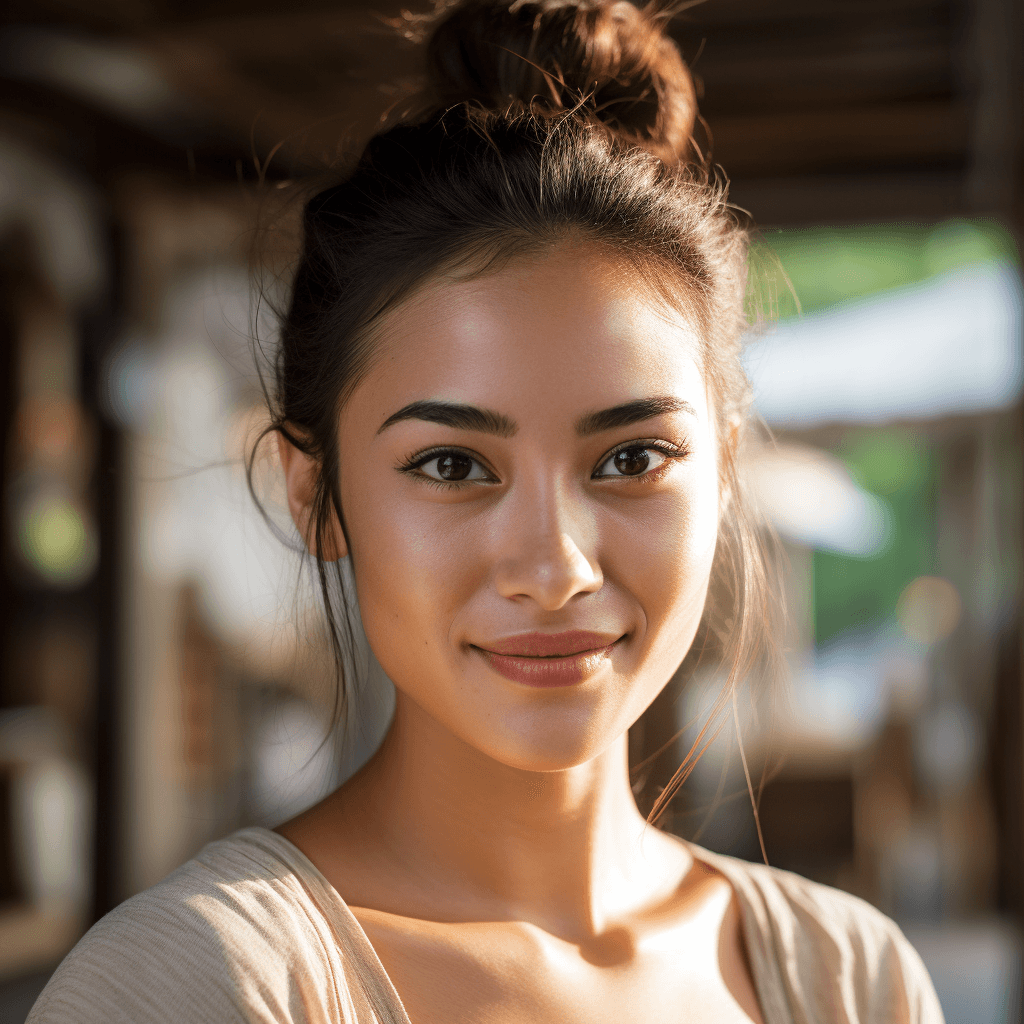 AI generated: skincare commercial, outdoor setting with natural light, an ultra high definition close-up photograp...