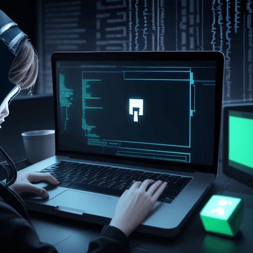 AI generated: Create a hacker by programming 