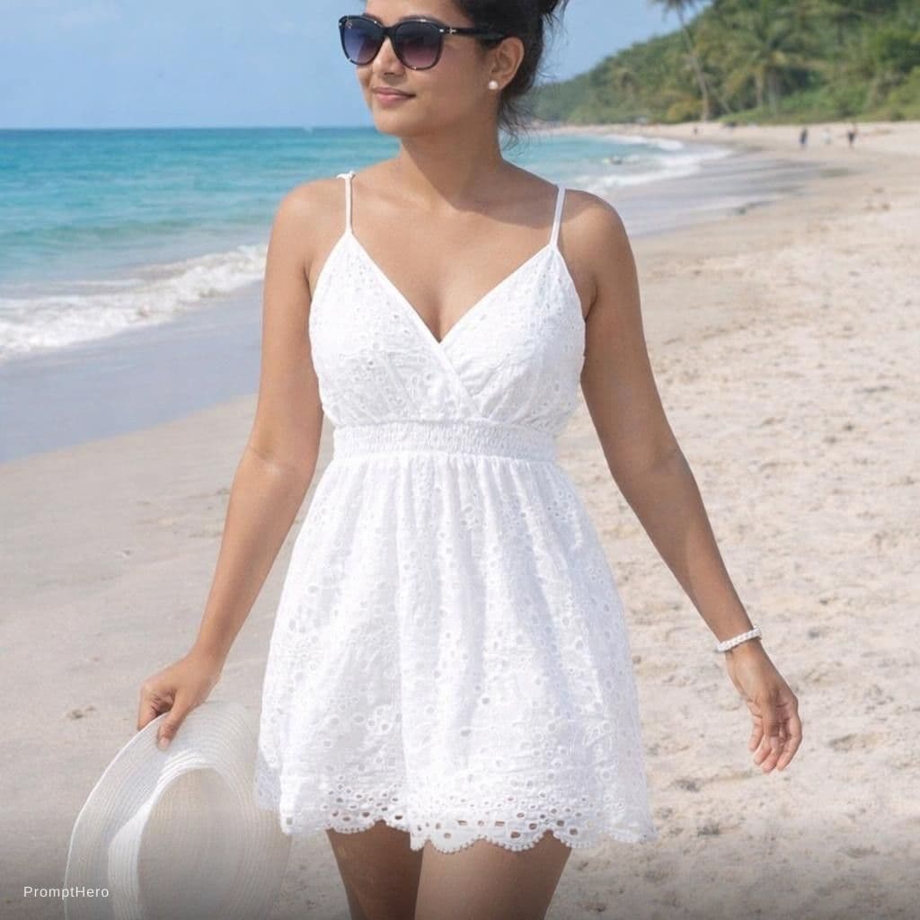 AI generated: Bikini white 