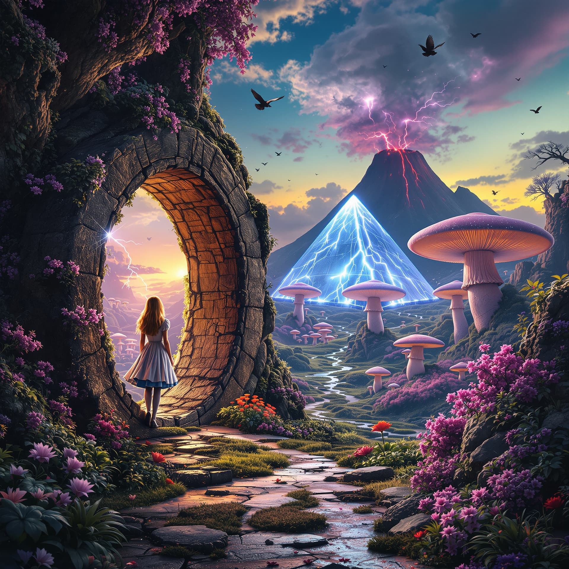 AI generated: Psychedelic, trippy, surreal. In high, surreal, psychedelic detail and rendered in 8k. Reality is me...