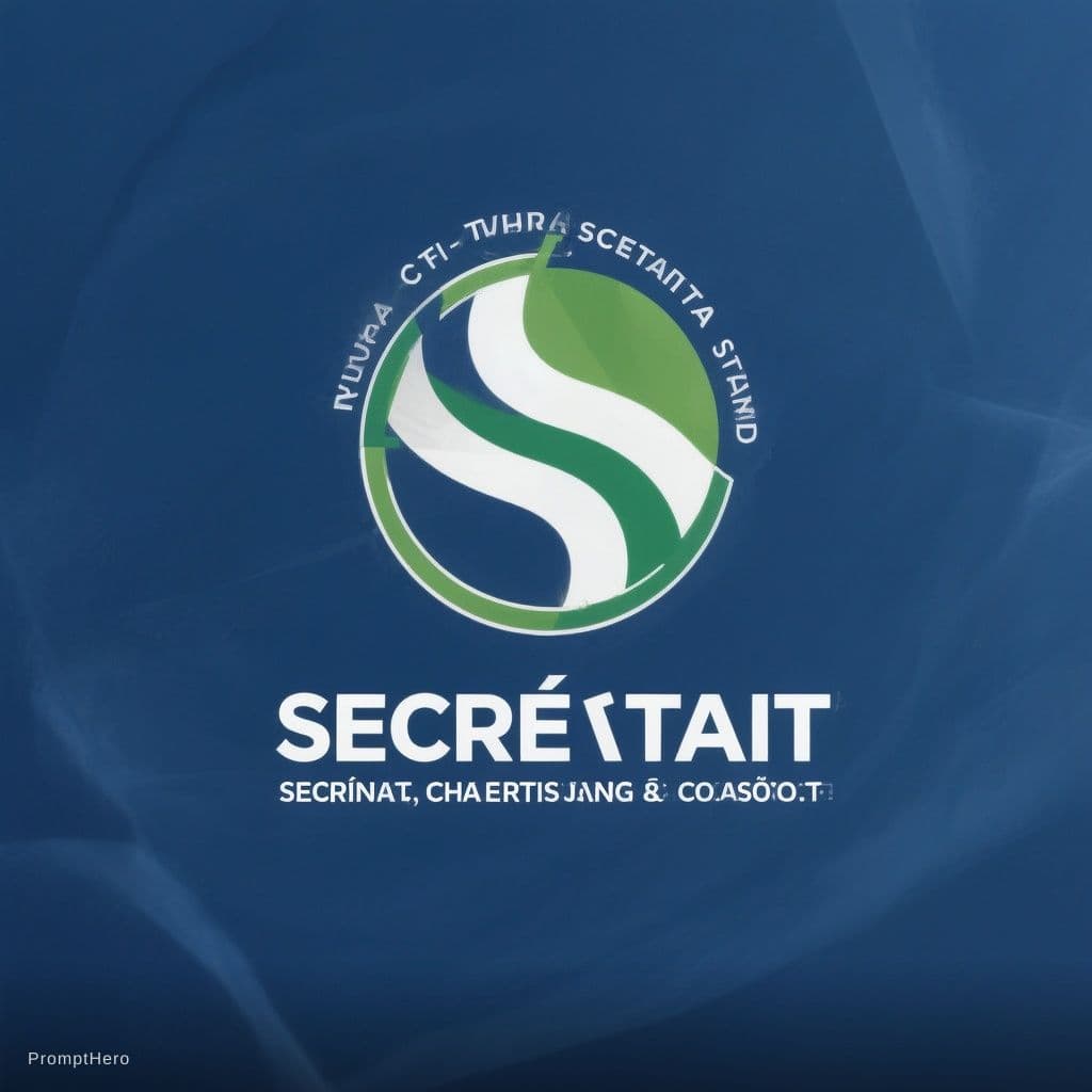 AI generated: crée un logo pour un secrétariat public
