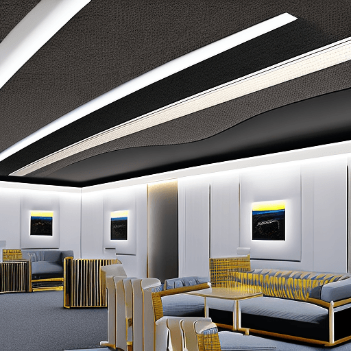 AI generated: Hyper-realistic photography of office interior design inside a large company of oil and gas and inve...