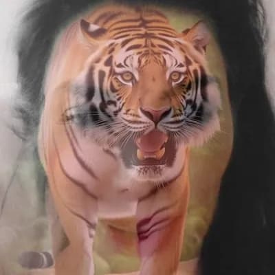 AI generated video: tiger