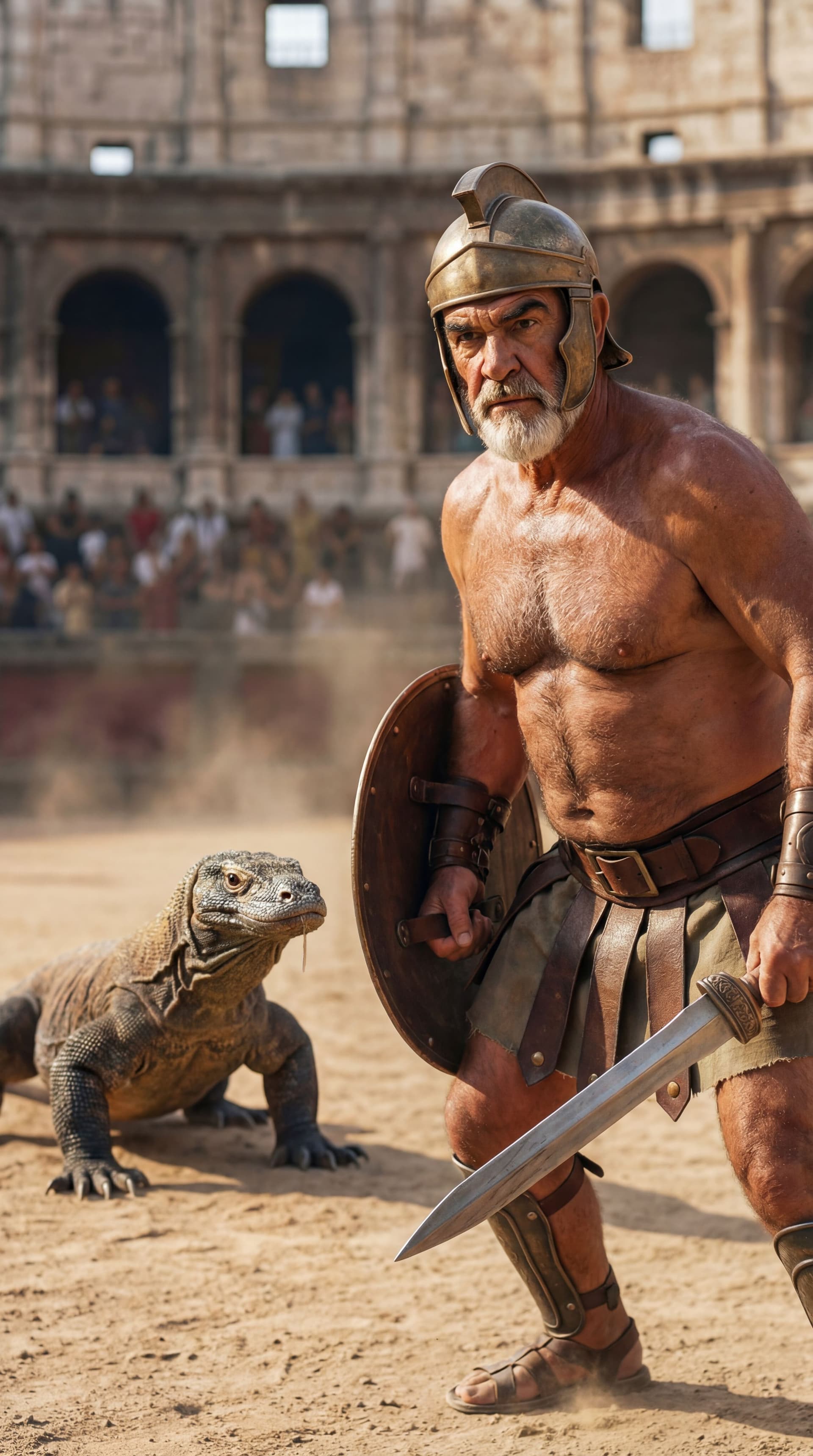AI generated: ULTRA-REALISTIC CINEMATIC ACTION PHOTOGRAPH (vertical poster 9:16).
Looks like a real professional f...