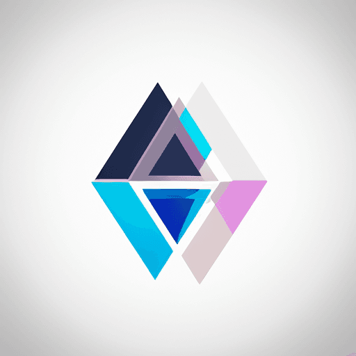 AI generated: The beauty and the beast geometric minimalistic logo 