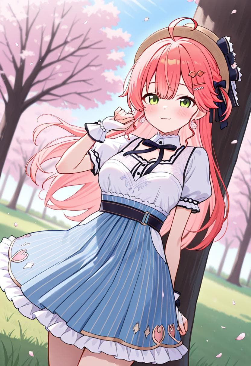 🌸Sakura Miko🌸2024 birthday outfit (Hololive)-Illustrious