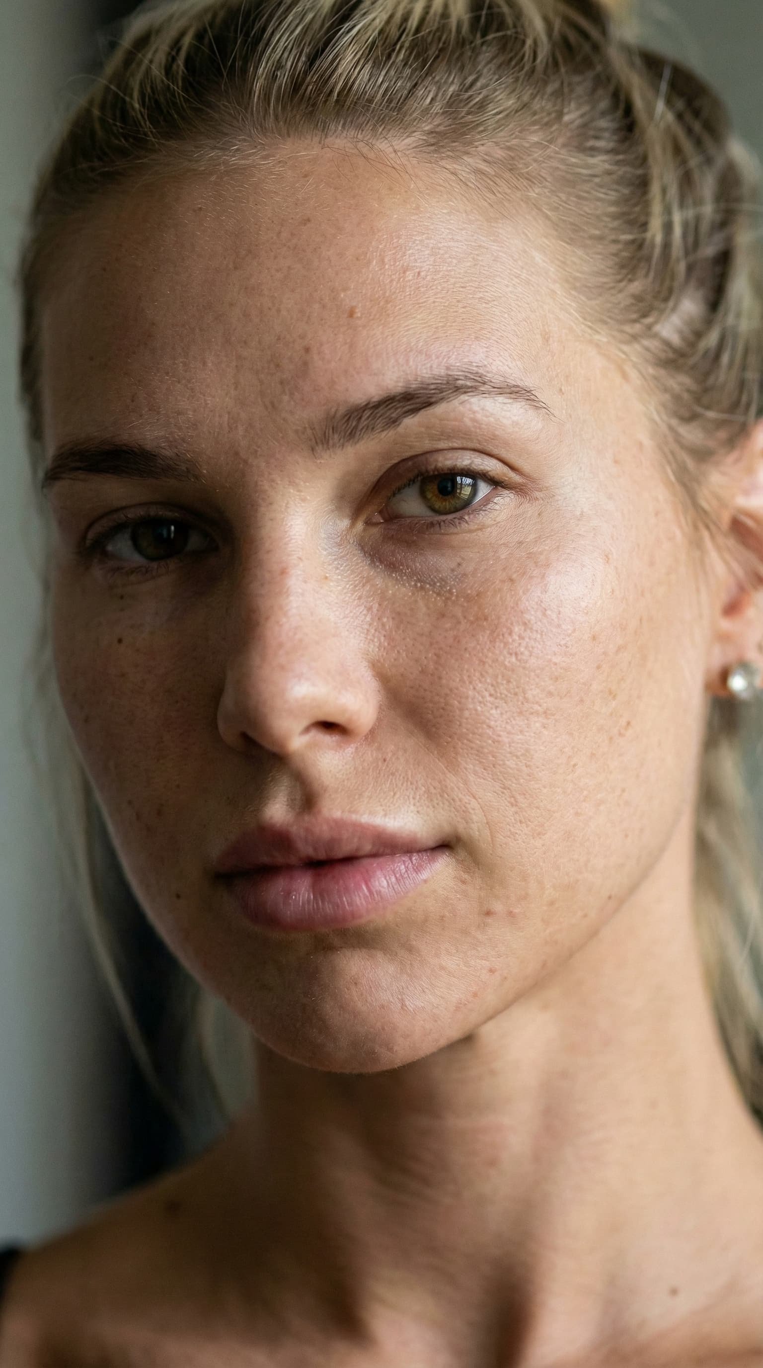 AI generated: Ultra-realistic close portrait, framed as a natural close-up (not extreme macro), capturing the full...