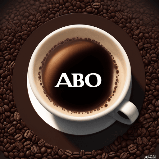 AI generated: the hyper photorealistic logo of coffe and tea to place, this with the word "ABO NEZAR" on it and so...