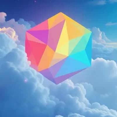 AI generated video: make the logo fly through the clouds