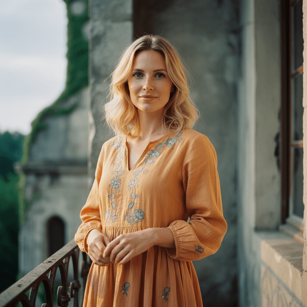 AI generated: a blonde woman with blue eyes, in the style of natural, timeless beauty, 32k uhd, blink-and-you-miss...
