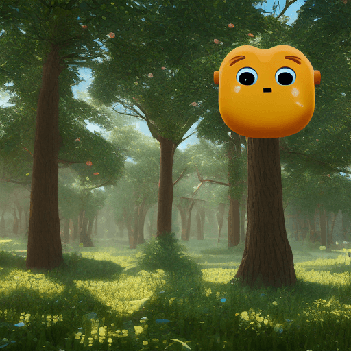 AI generated: table layout of eight unique and realistic trees and nature emojis, highly detailed, 8k, octane rend...