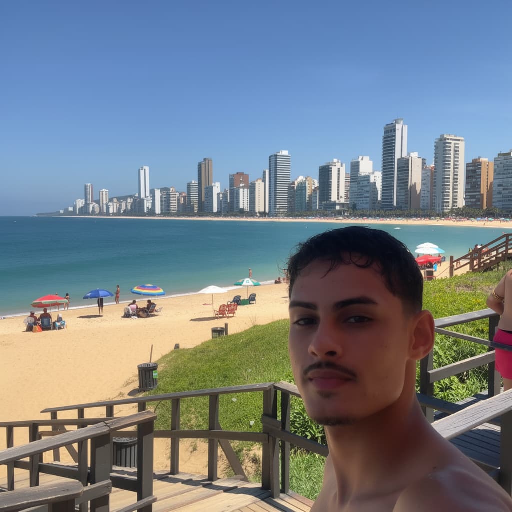 AI generated: balneario camboriu skyline