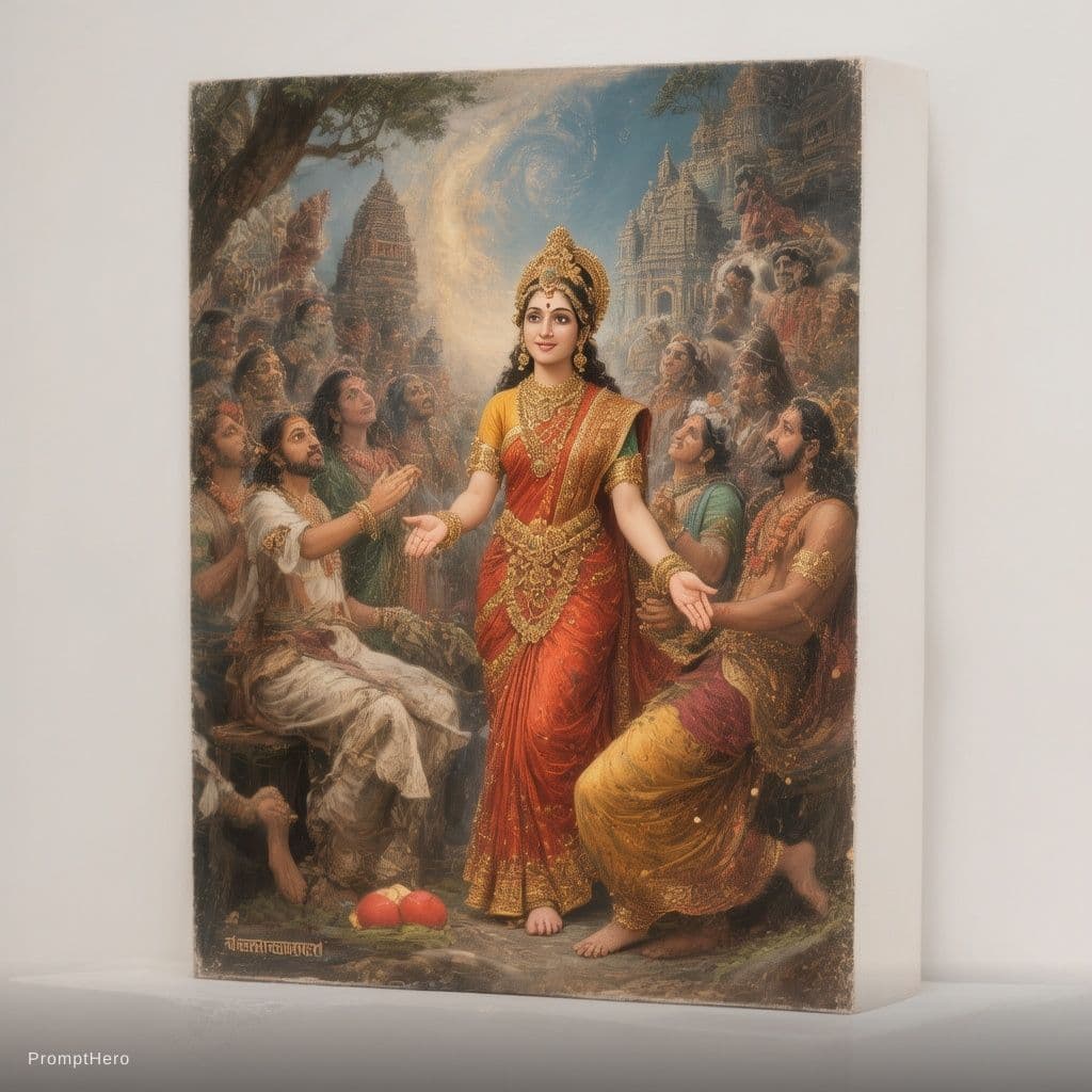 AI generated: Bhagwat geeta Granth, ramayan Granth