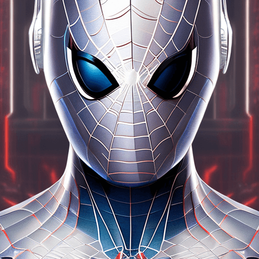 AI generated: Photo of a ultra realistic cyber spiderman