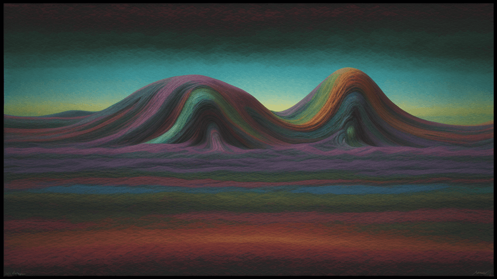 AI generated: abstract landscape 
impressionisticist art style 
creature art in an impressionistic style abstracti...