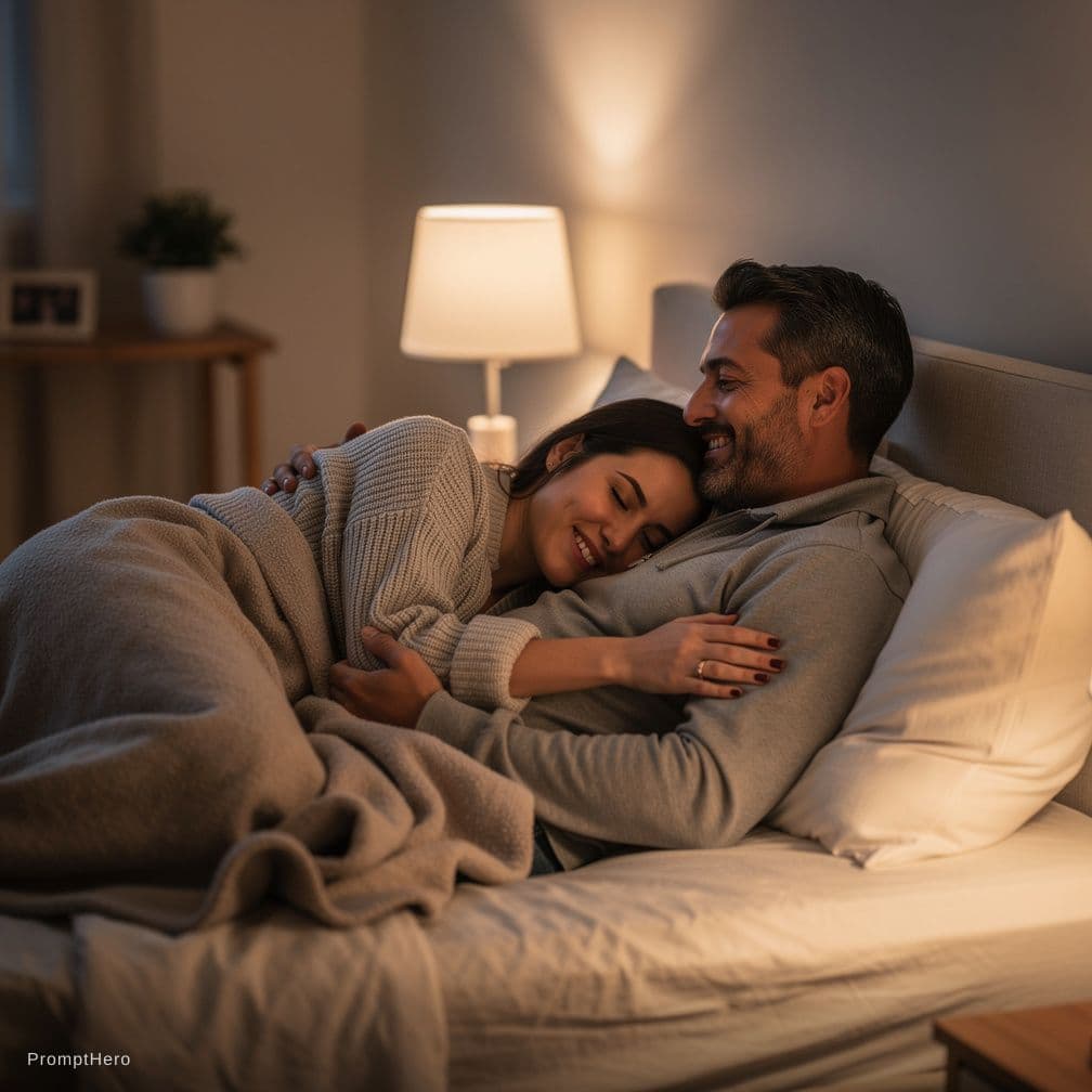 AI generated: Couples sex in bed