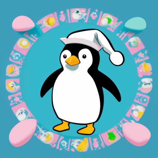 AI generated: dj penguin like an Easter bunnies in the style of Pablo Picasso prompts 