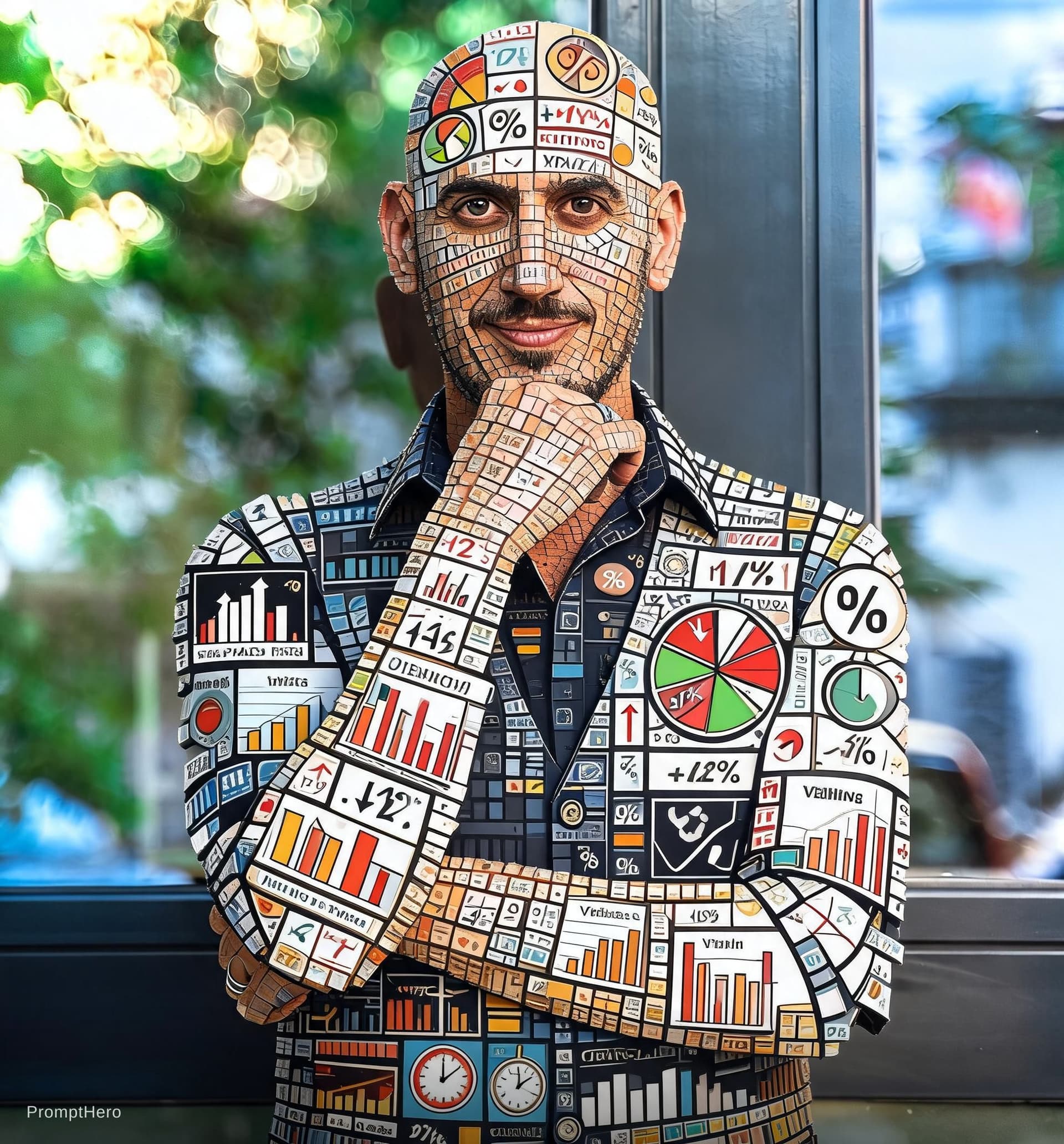 AI generated: ricapitoliamo, la foto deve essere con elementi relativi alla ristorazione con simboli del mio lavor...