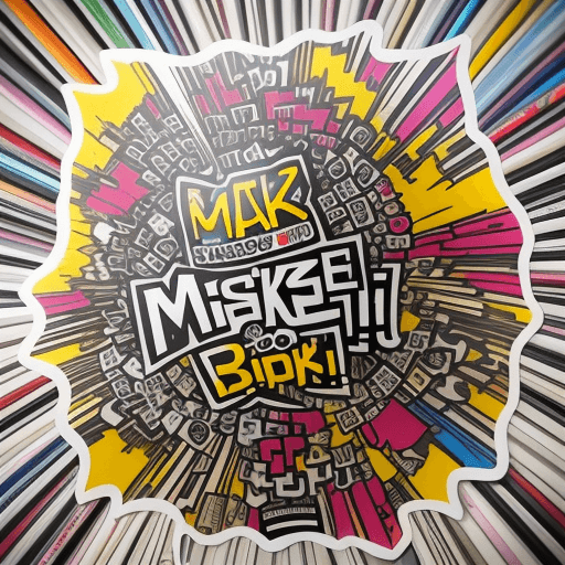 AI generated: make an insanely detailed sticker bomb
