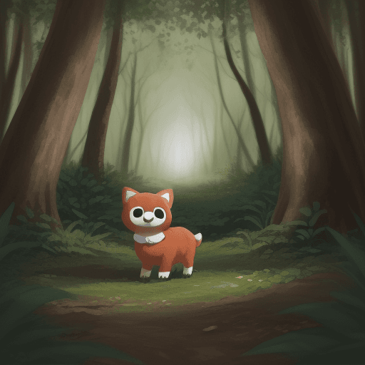 AI generated: Ticci Toby in the forest