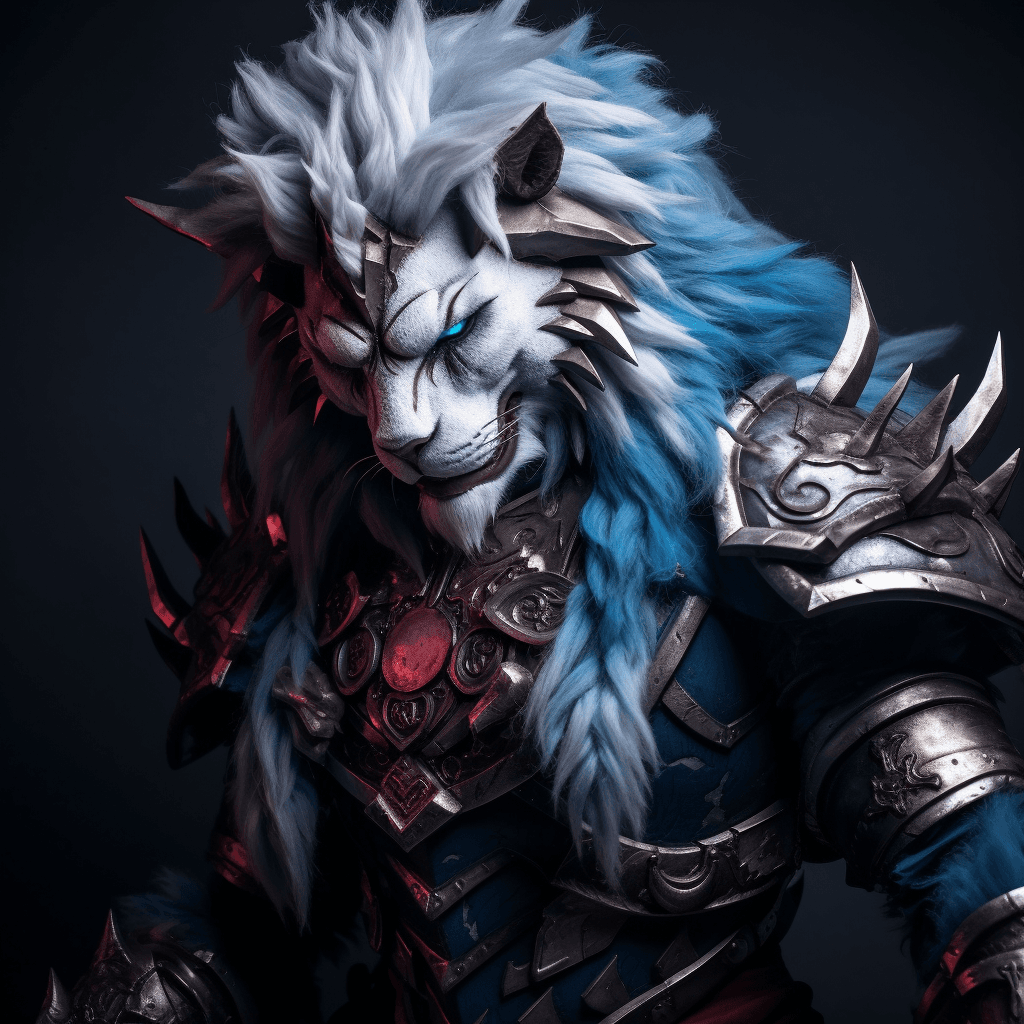 AI generated: Rengar from League of Legends Vogue photoshoot