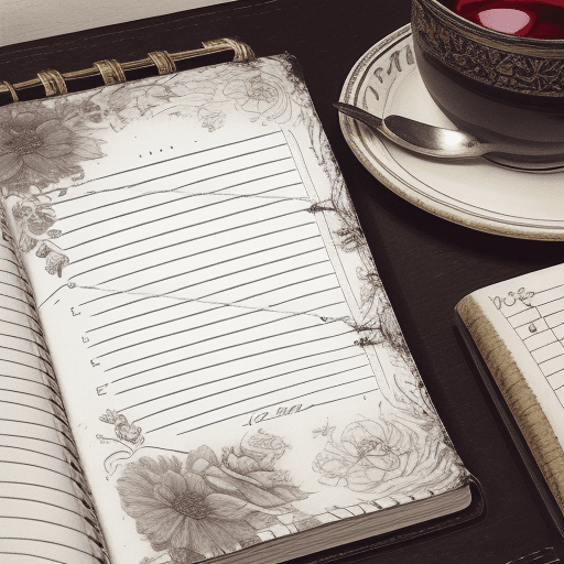 AI generated: This is a photo of a diary with a lock, it is drawn realistically, perfect lines. This is the front ...
