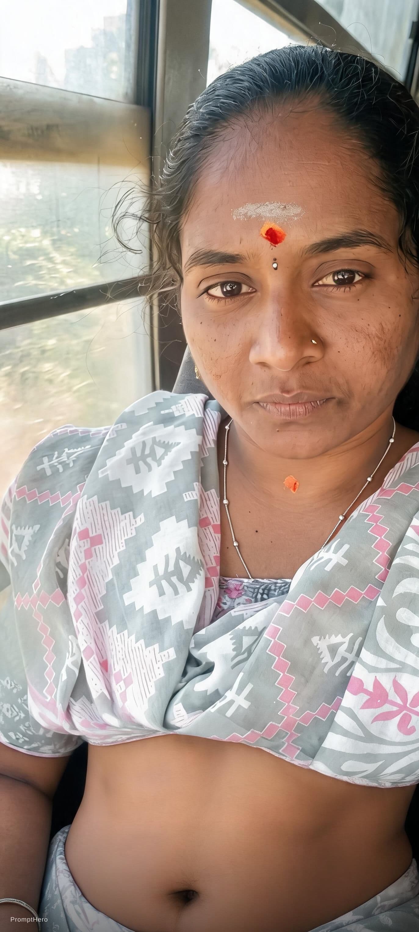 AI generated: Add a navel saree 