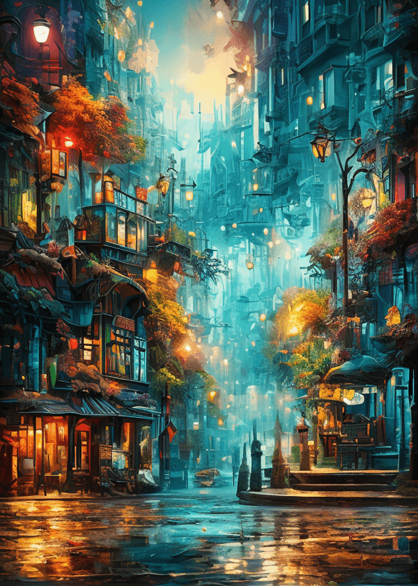 AI generated: mj, digital art with vibrant colors and shapes, a modern and creative touch, (digital vibes:1.1), pr...
