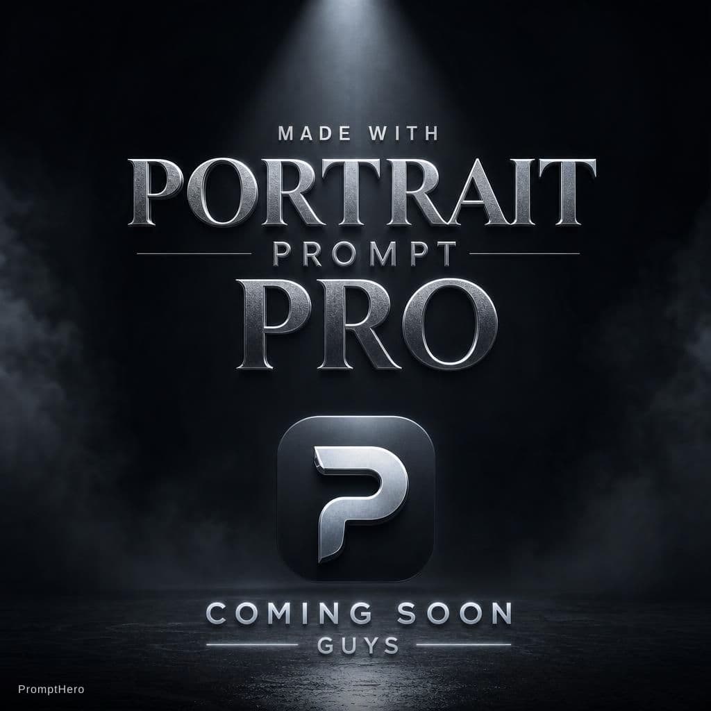 AI generated: made with portrait prompt pro   coming soon guys