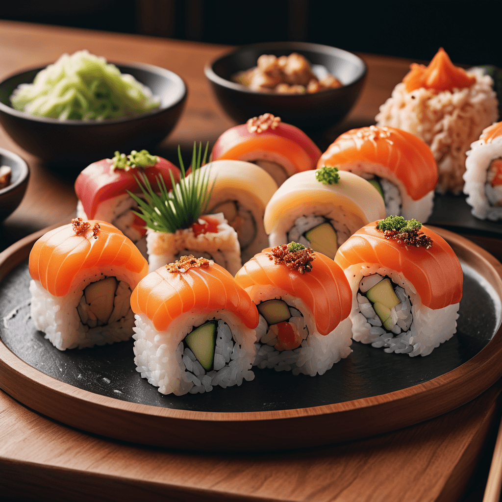 AI generated: Sushi Style, Pixel art