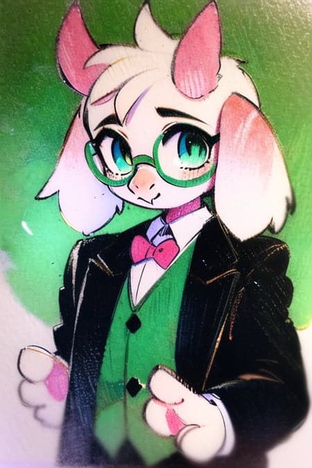Ralsei (White fur) (Deltarune)