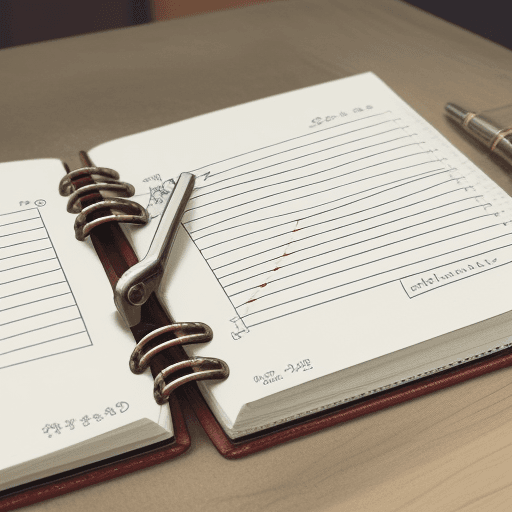 AI generated: This is a photo of a diary with a lock, it is drawn realistically, perfect lines. This is the front ...