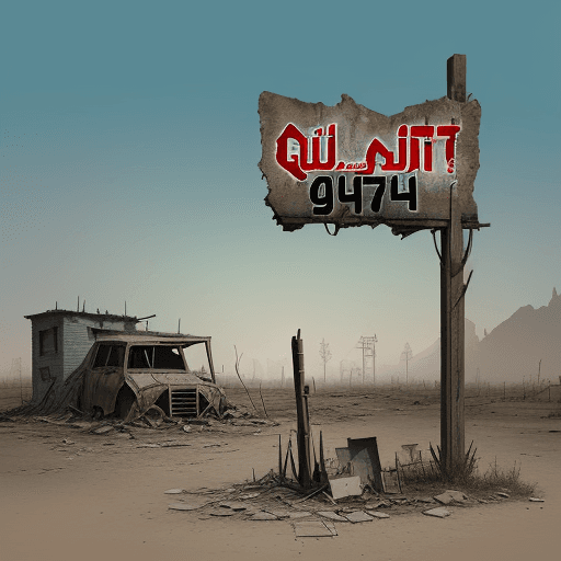 AI generated: Create a weathered post apocalyptic sign with the text "Qazi Since 1971"