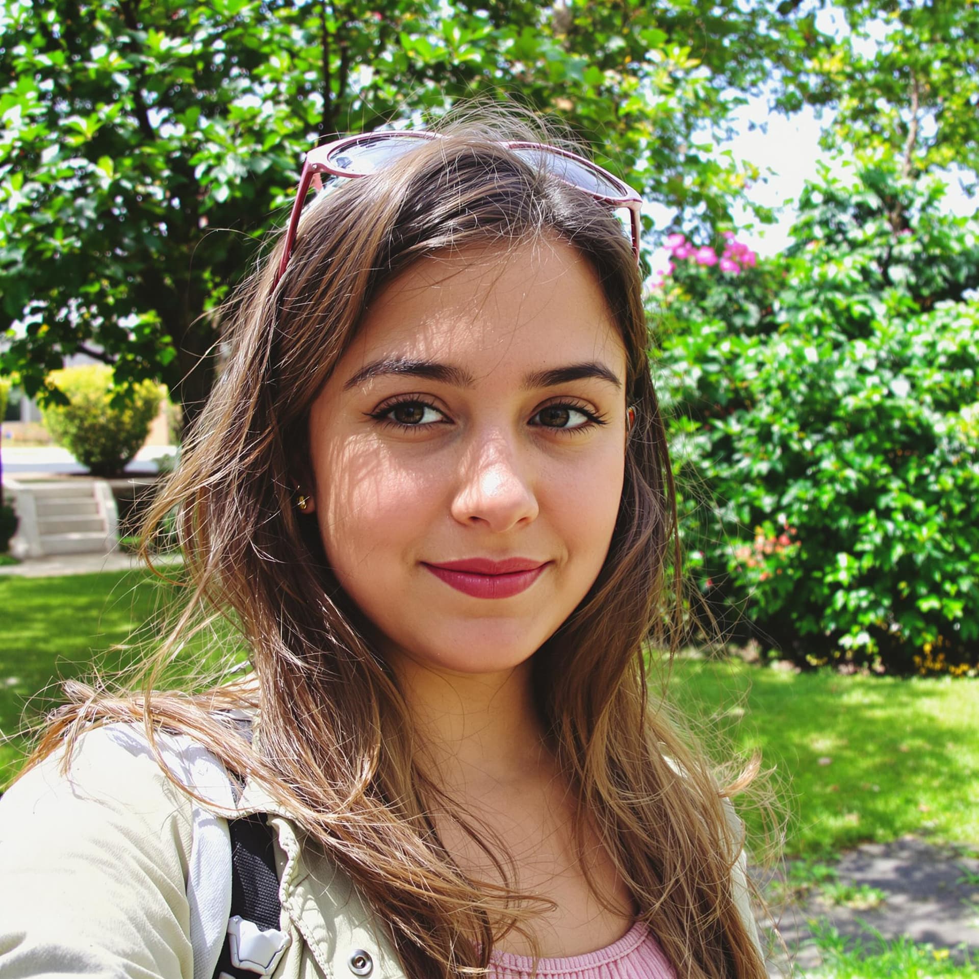AI generated: low quality phone photo, , a girl realistic, outdoor, selfie, normal girl, without make up, very rea...