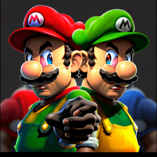 AI generated: Black Nigger Mario Bros, in the Bronx
