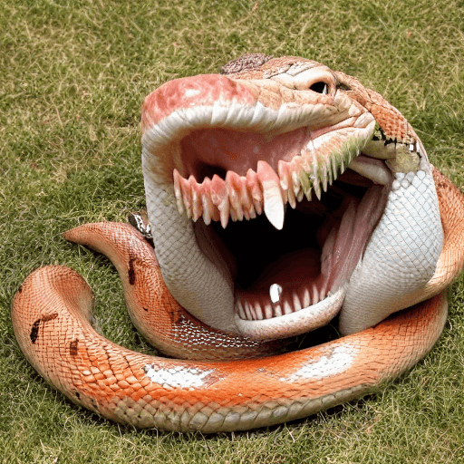 AI generated: snake vore