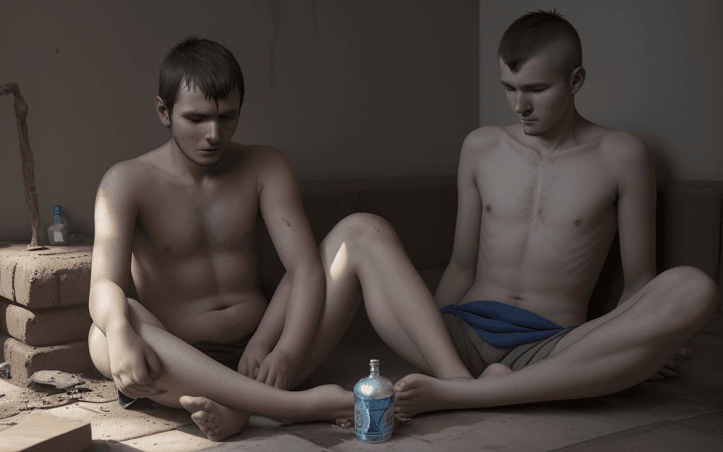 AI generated: Andriukha's story was in a downward spiral. He washed down his frustrations and dissatisfaction with...