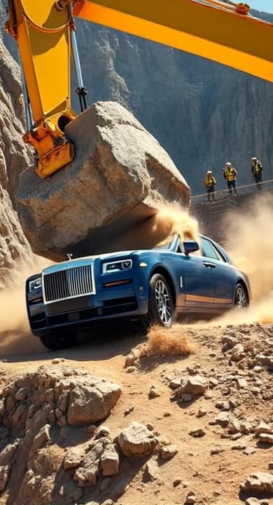 AI generated video: Rolls Royce Crash Test 