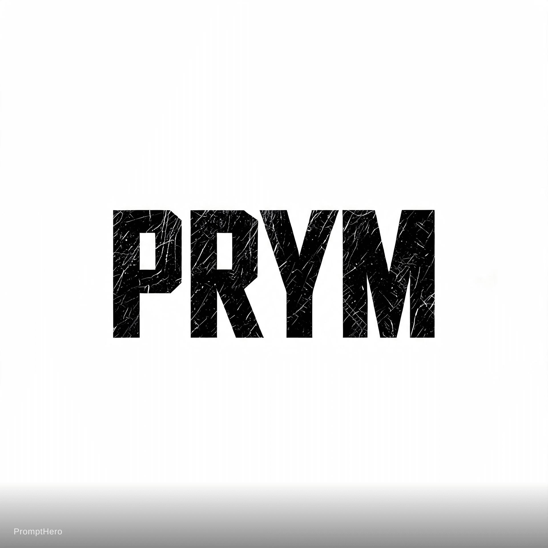 AI generated: Make a logo name of PRYM filled with haki

